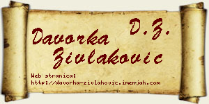 Davorka Zivlaković vizit kartica